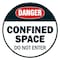 Signmission Confined Space 2 16in Non-Slip Floor Marker, 16" x 16", FD-C-16-99958 FD-C-16-99958 - alternate 1